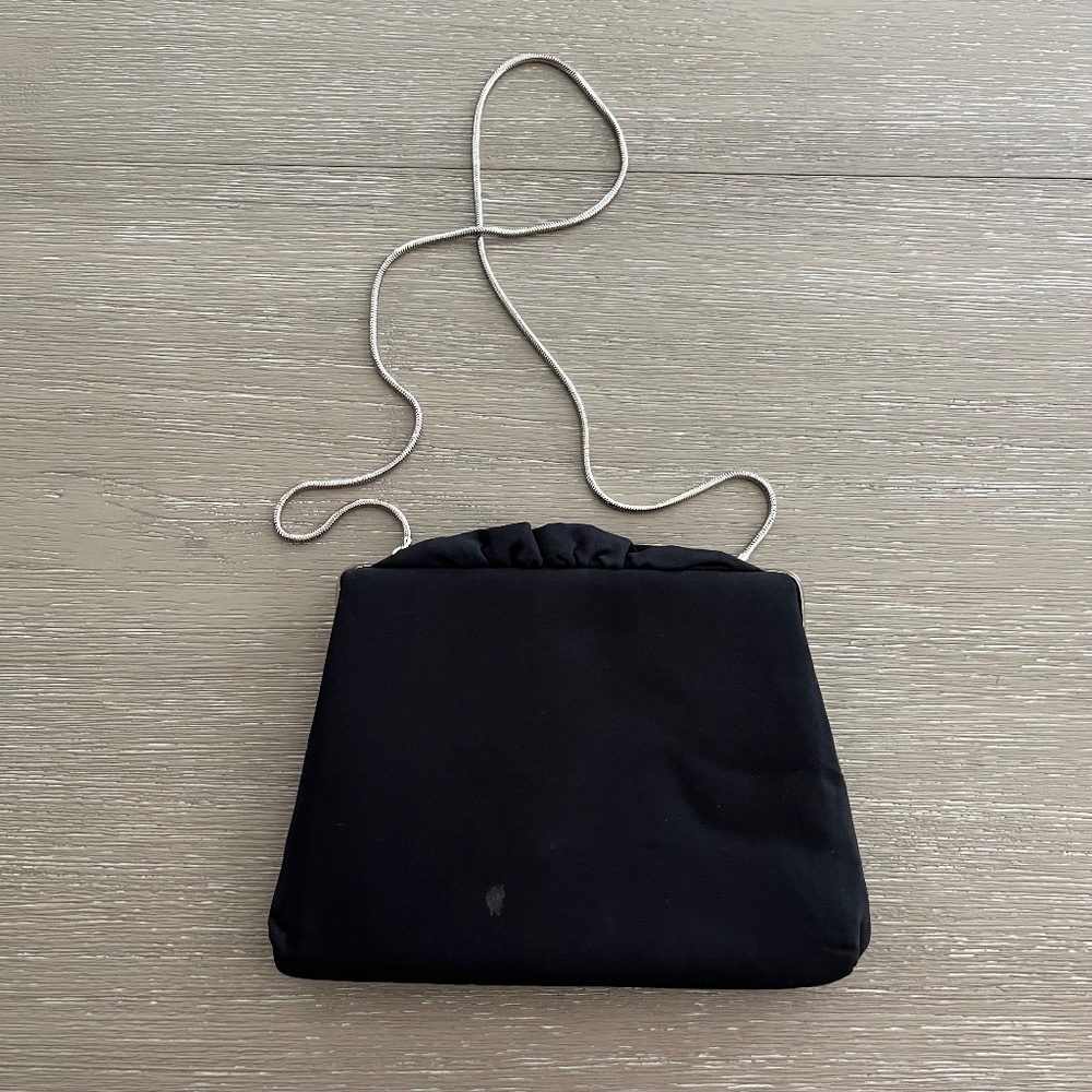 Vintage Black Clasp Purse